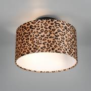 Kattovalaisin Pardina, ruskea kirjava/musta, Ø 30 cm metalli