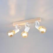 Kattovalaisin Lynar, valkoinen, puu, metalli, pituus 42 cm, 3-lamppuin...