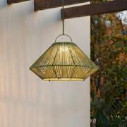 Lindby LED-aurinkokäyttöinen riippuvalaisin Austas, vihreä, Ø 50 cm, U...