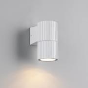 Ulkoseinälamppu Parana, mattavalkoinen, korkeus 11 cm, metalli