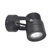 Ulkoseinävalaisin 5119, musta, Ø 7 cm, metalli, IP54, GU10