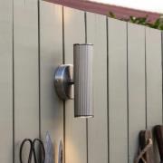 Globen Lighting seinävalaisin Hubble, teräs, korkeus 21 cm, IP44