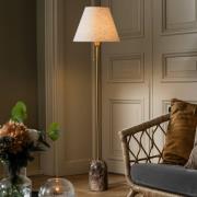 Globen Lighting lattiavalaisin Gino, jalka marmori, beige, 145 cm