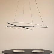 Lucande LED-riippuvalaisin Gavril, 100 cm, musta, himmennettävä