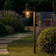 Lindby pylväsvalaisin Eloretta, ruoste, 110 cm, teräs, IP44, E27