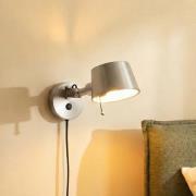 Lucande Silka-seinävalaisin, 14 cm, nikkeli, joustava, pistoke