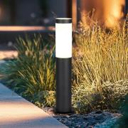 Pollarilamppu Trioto, mattamusta, korkeus 45 cm, ruostumaton teräs