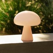 Gubi LED-akkukäyttöinen pöytävalaisin Obello, puuterinpunainen, IP44, ...