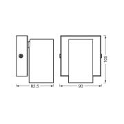 OSRAM seinäkohdevalaisin OCTAGON, valkoinen, 1-lamppuinen, GU10-LED 92...