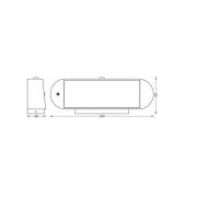 OSRAM LED-anturiseinävalaisin ENDURA STYLE SOLAR OVAL 34 cm 830
