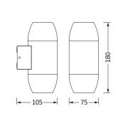 OSRAM ulkoseinälamppu ENDURA CLASSIC CANNON antrasiitti ylös/alas