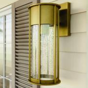 Ulkonurkkavalaisin Camillo, messinkivärinen, alumiini, lasi, E27