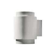 Syme seinävalaisin, valkoinen, pyöreä, Ø 11 cm, kipsi, GX53