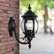 Ulkouima seinävalaisin Andrew kristalli lasi seisoo musta