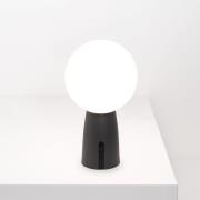 Zafferano Olimpia akkukäyttöinen pöytälamppu IP54 tummanharmaa