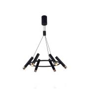 Elegance-riippuvalaisin 6-lamppuinen, musta