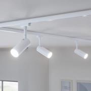 Paulmann URail Tubo Spot, 3-portainen himmennettävä, 4 000 K, signaali...