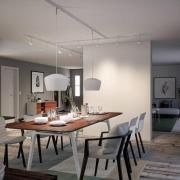 Paulmann URail kaapelisyöttölaite, signaalivalkoinen, 200 cm