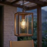 Lucande ulkoriippuvalaisin Ferda, ruskea, IP44, lasi, E27