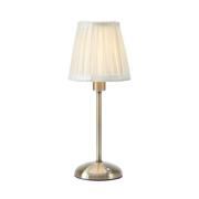 Pöytävalaisin Anno, vanha messinki/valkoinen, himmennettävä, latausase...