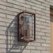 Arcchio ulkoseinävalaisin Ismera, ruosteenvärinen, IP65, lasi, E27