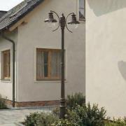 Lindby ulkovalaisin Eddie, 198 cm, ruoste, metalli, IP44, E27