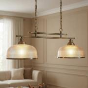 Bistro II -riippuvalo 2-lamppuinen, messinki