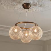 Nuura kattokruunu Miira 3 Circular, Ø 54 cm, pronssi/kirkas