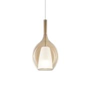 Ideal Lux riippuvalo Kalique 2, keltainen, Ø 18 cm