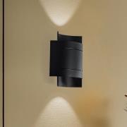 Euluna Isotta seinävalaisin, puolipyöreä, musta