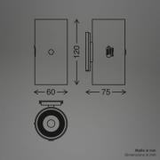 LED-akku-seinävalaisin Isy, mattavalkoinen, muovi, 3 000 K