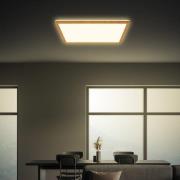 LED-kattovalaisin Tava Wood, 42 x 42 cm, muovi, 3 000 K