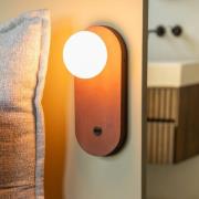 GOOD & MOJO seinälamppu Java, ruskea, lasi/bambu, pistoke