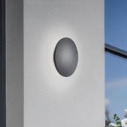 LED-seinävalaisin Aria M, musta, alumiini, Ø 18 cm