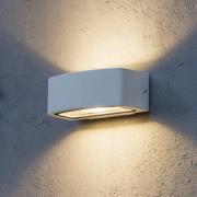 Ideal Lux ulkoseinälamppu Andromeda, valkoinen, leveys 22 cm, alumiini