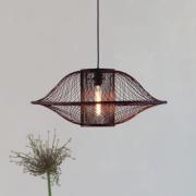 GOOD & MOJO riippuvalaisin Maui, punainen, Ø 70 cm, bambu, E27