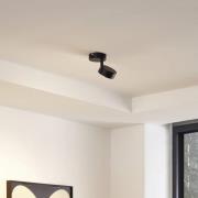 Lindby Jyla kattovalaisin, 1-lamppuinen, mattamusta