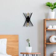 Seinävalaisin Kirpi 3091 ylös/alas leveys 23cm musta