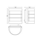 Philips Calgary ruostumattomasta teräksestä valmistettu ulkoseinävalai...