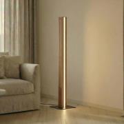 Lucande LED-lattiavalaisin Lieske, musta, tammi, himmennettävä