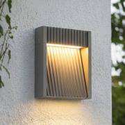Lucande LED-ulkoseinävalaisin Tavion, 16 cm, antrasiitti, IP65