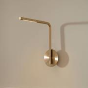 UMAGE LED-seinävalaisin Omni Pivot, messinkivärinen, himmennettävä