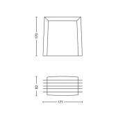 Philips myGarden Shades ulkoseinävalaisin E27 harmaa