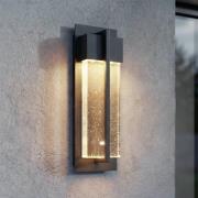 Lucande LED-ulkoseinälamppu Velune, antrasiitti/kirkas, 35 cm, CCT