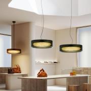 MARSET LED-riippuvalaisin Ringo, Ø 70 cm, tumman savuharmaa