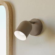 Seinäkohdevalaisin Tilston, beige, Ø 9 cm, teräs, E14