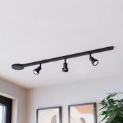 Kiskosetti EASY TRACK, musta, 3 x GU10-spotti, pituus 102 cm