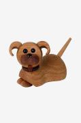 Puukoriste koira Coco 10 cm, tammea