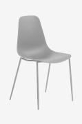 WASSU tuolit, 6/pakk. harmaa metalli/harmaa muovi