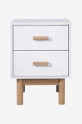 Loft24Yöpöytä 2 laatikkoa MelanieValkoinenYöpöydät- Homeroom